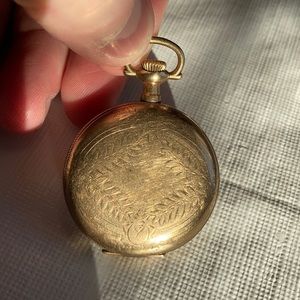 Antique Gold Plated Pocket Watch Case